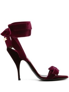 Bally sandales Anitta 105 mm à détail de nœud - Rouge