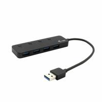 USB-HUB 4 Poorten i-Tec U3CHARGEHUB4 Zwart