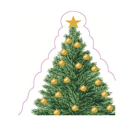 Duni silhouettes servetten tree charm 33