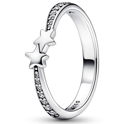 Pandora 192365C01 Ring Sparkling Shooting Stars zilver-zirconia wit