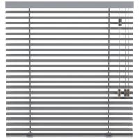 Leen Bakker - Fenstr Jaloezie 50mm Extra Mat - (20236) - Aluminium - Grijs - 120x10x10 Cm