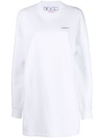 Off-White robe-sweat à imprimé Arrow - Blanc