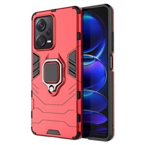 Xiaomi Redmi Note 12 Pro+ Hybrid Case met Ringhouder - Rood