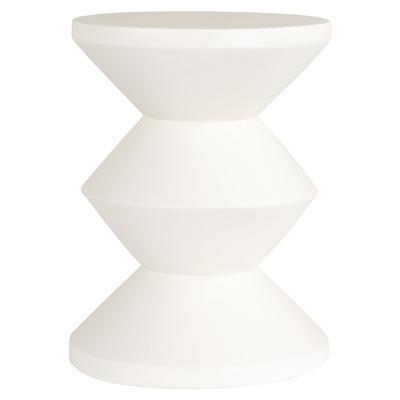 Richmond Ronde Bijzettafel 'Bloomstone' 35cm, kleur Wit