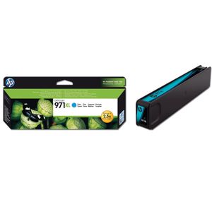 HP inktcartridge 971XL, 6.600 pagina&apos;s, OEM CN626AE, cyaan