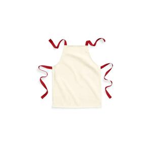 Keukenschort / kliederschort/ kookschort/ knutselschort/ kinderschort - creme wit/rood - Kinderen