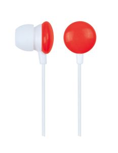 Gembird MHP-EP-001-R hoofdtelefoon/headset Hoofdtelefoons In-ear 3,5mm-connector Rood, Wit