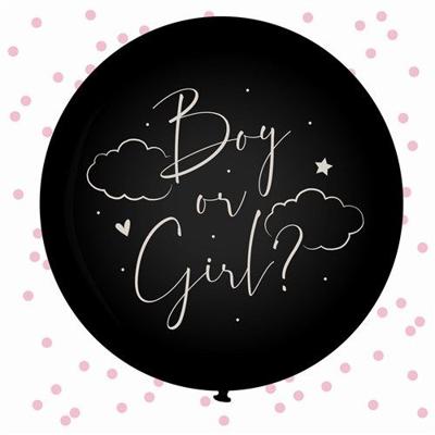 Reveal Ballon Baby Roze (61cm)