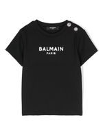 Balmain Kids t-shirt à logo imprimé - Noir - thumbnail