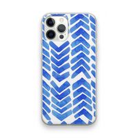 Blauwe pijlen: iPhone 12 Pro Max Transparant Hoesje