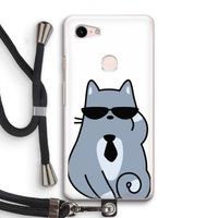 Cool cat: Pixel 3 Transparant Hoesje met koord