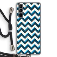 Onderbroken lijn: Samsung Galaxy S21 Transparant Hoesje met koord