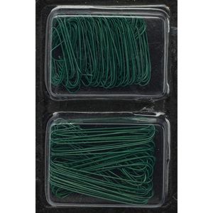 Kerstbalhaakjes/kerstboomhaakjes - 300x stuks - groen - 3,5 en 6 cm