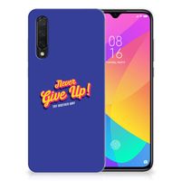 Xiaomi Mi 9 Lite Siliconen hoesje met naam Never Give Up - thumbnail