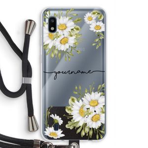 Daisies: Samsung Galaxy A10 Transparant Hoesje met koord