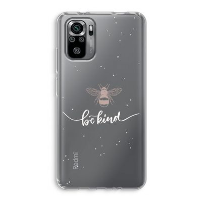 Be(e) kind: Xiaomi Redmi Note 10S Transparant Hoesje
