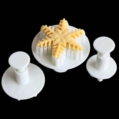 6 stuks fondant taart tool fijne Snowflake voorjaar Mould set