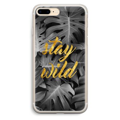 Stay wild: iPhone 7 Plus Transparant Hoesje