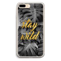Stay wild: iPhone 7 Plus Transparant Hoesje