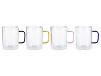 ERNESTO Glazenset (Cappucinokopjes set van 4)