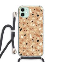Terrazzo N°17: iPhone 11 Transparant Hoesje met koord