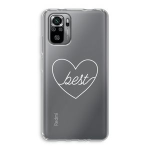 Best heart pastel: Xiaomi Redmi Note 10S Transparant Hoesje