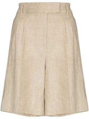 REMAIN bermuda Kit en lin - Marron
