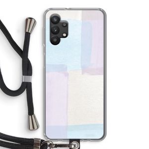 Square pastel: Samsung Galaxy A32 5G Transparant Hoesje met koord