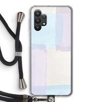 Square pastel: Samsung Galaxy A32 5G Transparant Hoesje met koord Square pastel: Samsung Galaxy A32 5G Transparant Hoesje met koord