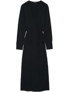 ANINE BING robe longue Helene à col v - Noir