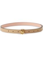 Burberry ceinture en cuir réversible à boucle logo - Rose