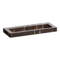 Wastafel Topa Artificial Marble 120 1 spoelbak Copper Brown Topa