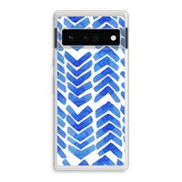 Blauwe pijlen: Google Pixel 6 Pro Transparant Hoesje