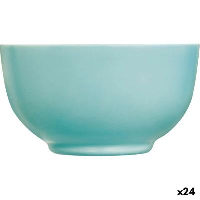 Kom Luminarc Diwali Turquesa Turkoois Glas 14,5 cm (24 Stuks)