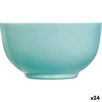 Kom Luminarc Diwali Turquesa Turkoois Glas 14,5 cm (24 Stuks)