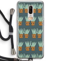 Sansevieria: OnePlus 6 Transparant Hoesje met koord