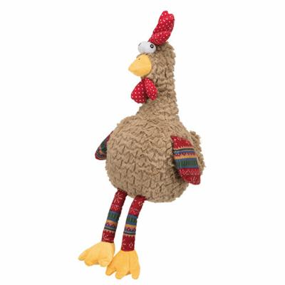 Knuffel voor honden Trixie Polyester Pluche Papier Crunch Haan 60 cm