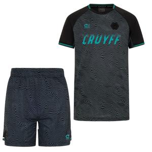 Cruyff Icon Zomerset Kids Zwart Turquoise