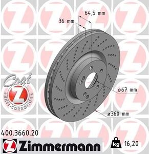 Remschijf Coat Z 400366020