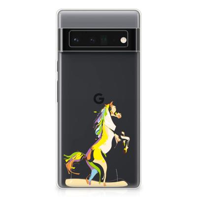 Google Pixel 6 Pro Telefoonhoesje met Naam Horse Color Google Pixel 6 Pro Telefoonhoesje met Naam Horse Color