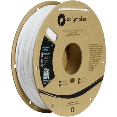 Polymaker PD02007 TPU90 Filament TPU Flexibel 2.85 mm 750 g Wit PolyFlex™ 1 stuk(s)