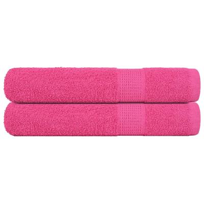 VidaXL Handdoeken 2 st 100x200 cm 360 g/m² 100% katoen roze