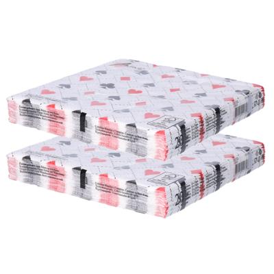 Tafel diner servetten - Las Vegas Casino Kaarten - 40x stuks - 33 x 33 cm