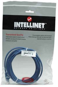 Intellinet 319829 RJ45 Netwerkkabel, patchkabel CAT 5e U/UTP 5.00 m Blauw 1 stuk(s)