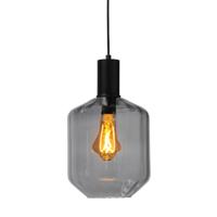 Masterlight Hanglamp zwartPorto met Jagger smoke glas - Ø 19cm - 2710-05-05-11