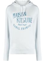 Maison Kitsuné hoodie en jersey à logo imprimé - Bleu - thumbnail