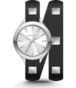 Horlogeband Michael Kors MK2679 Leder Zwart 14mm
