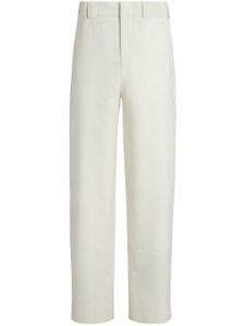 Zegna pantalon à coupe droite - Blanc