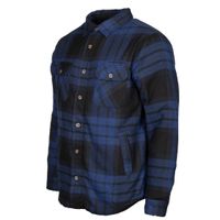Jervis Padded Flannel Shirt heren blauw/zwart maat XL