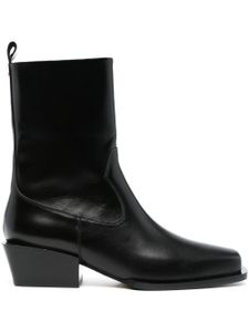 Aeyde bottines Bill 60 mm en cuir - Noir